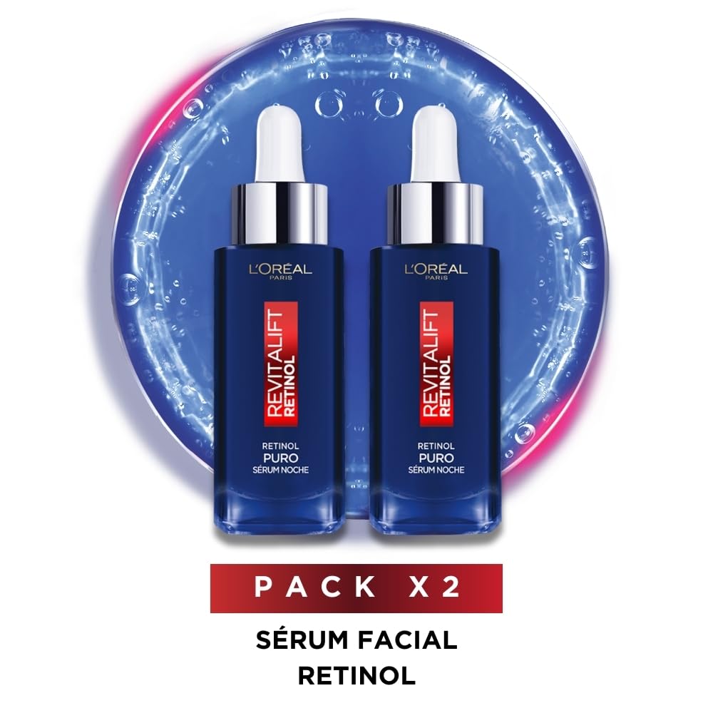 L'Oréal Paris Kit: 2Pack Sérum de Noche Revitalift Retinol Puro, 30ml