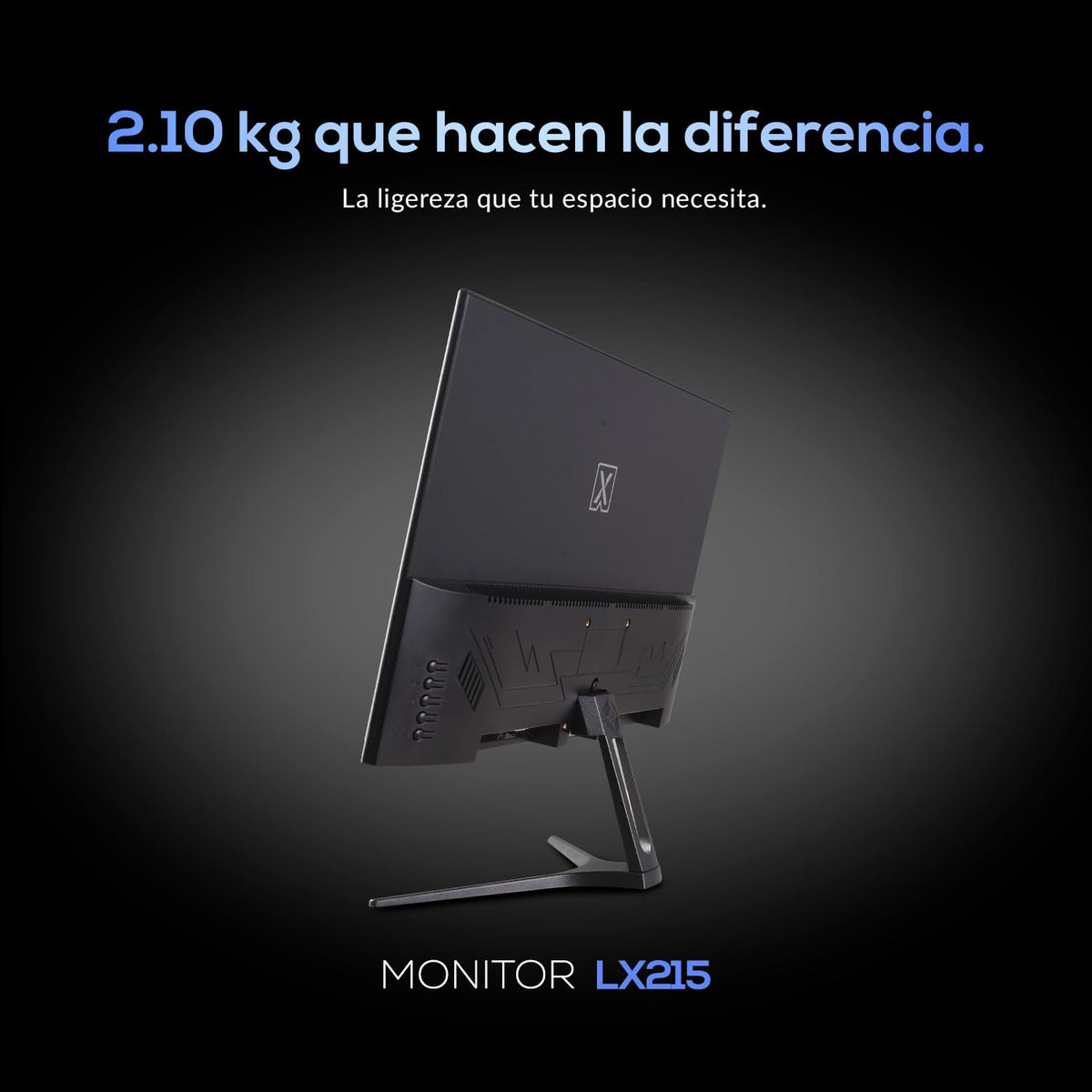 Monitor Lanix LX215 21.5 Pulgadas, 1920x1080 Full HD, Panel VA, HDMI, DisplayPort, Montaje VESA 75x75mm, 100Hz