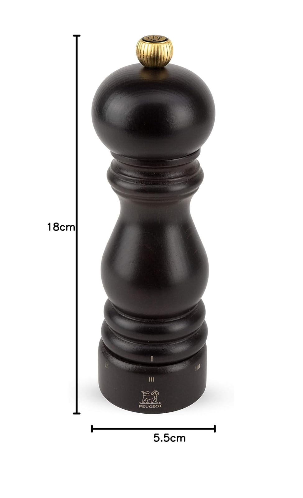 Peugeot Paris U'Select Molinillo de Pimienta Madera 17.78 cm