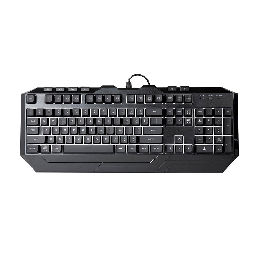 Cooler Master Devastator 3 - Combo de teclado y mouse para juegos, retroiluminación LED de 7 modos de color, teclas multimedia, configuración de 4 DPI