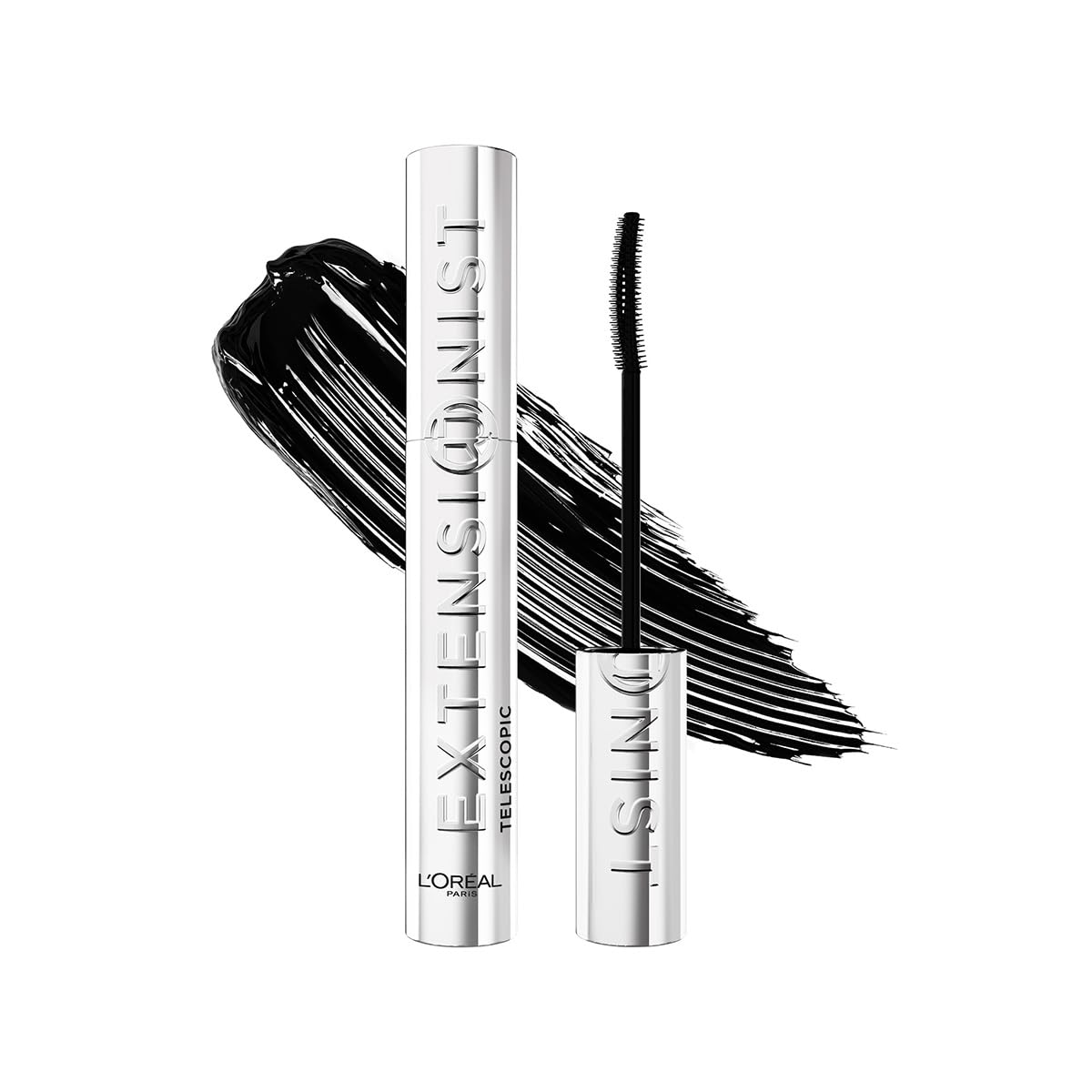 L'Oréal Paris Extensionist Máscara de Pestañas Tono Café, Alargamiento y Rizado 24h - Negro lavable