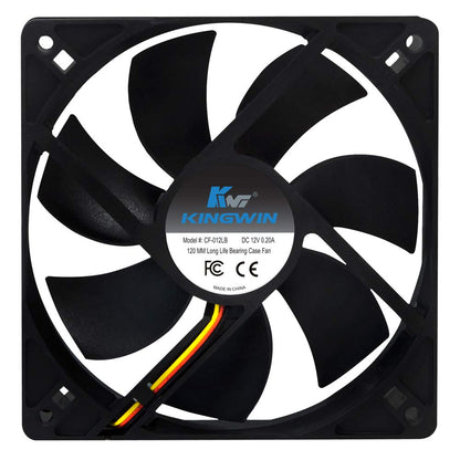 KingWin 120 x 120 mm Long Life Bearing Case Fan CF-012LB Black