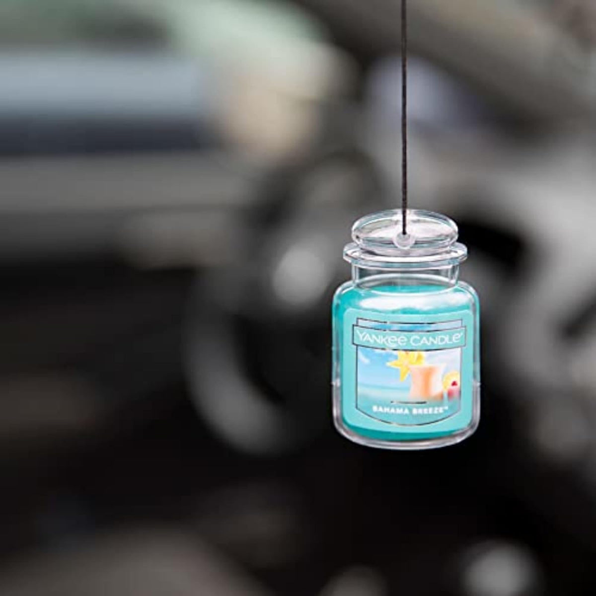 Yankee Candle - Ambientadores colgantes para automóvil, paquete de 3 unidades, neutraliza olores hasta 30 días, incluye: 1 Bahama Breeze 1 coco negro y 1 cielo turquesa