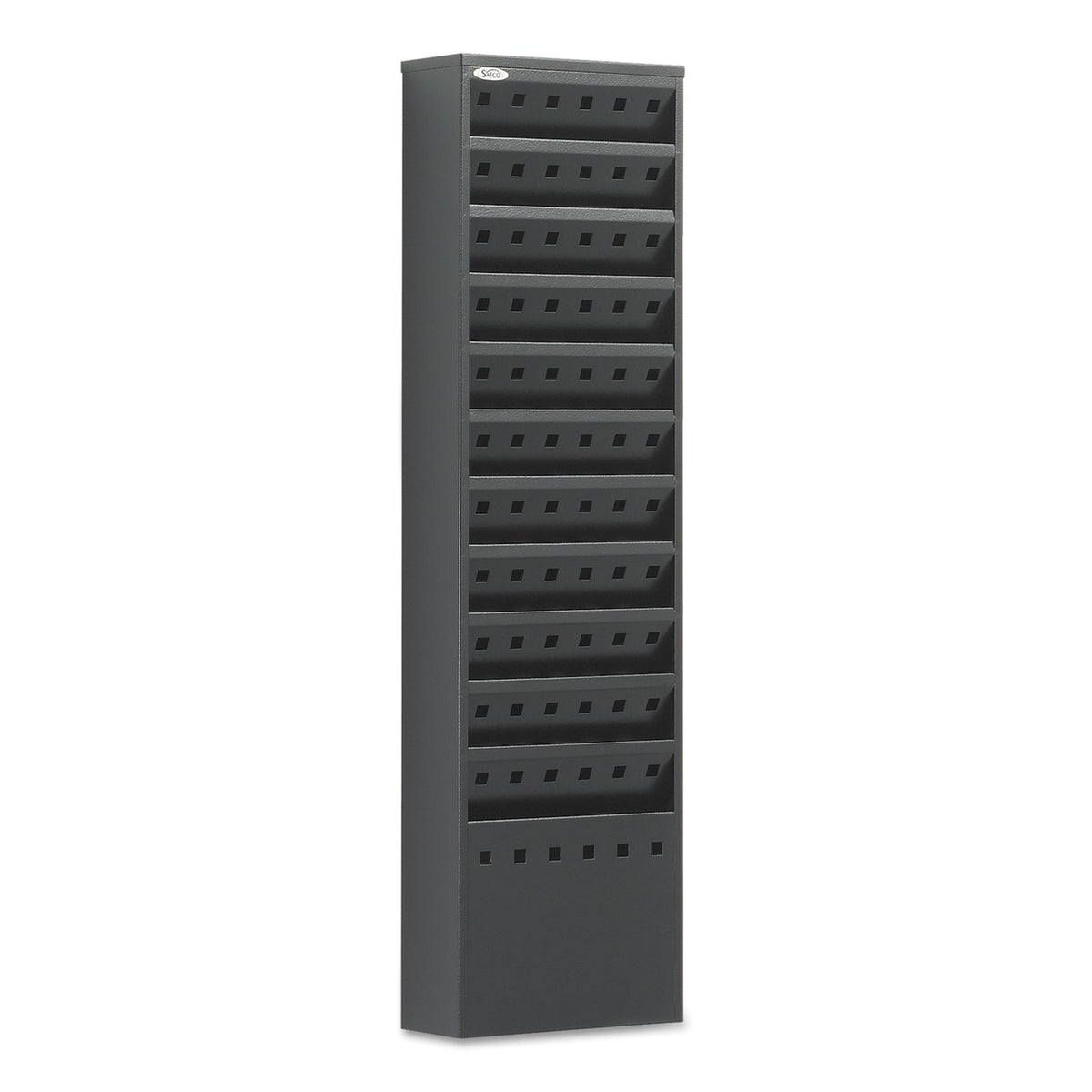 Safco 4321BL Steel Magazine Rack, Black