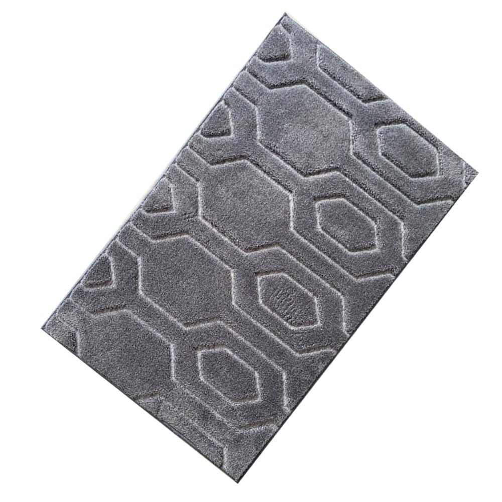 Livingreen Tapete de Entrada Colección Hudson, Café - 3'7" x 2'4" (Rectangular) - GRIS