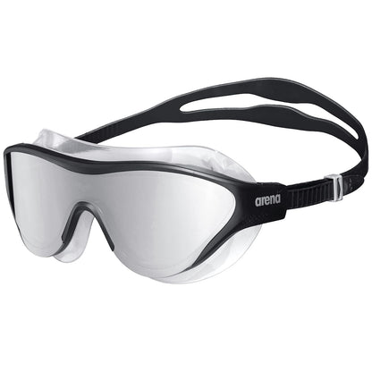 Arena The One Mask Goggles de Espejo para Natación - Lente de espejo - talla única - Plateado - Negro