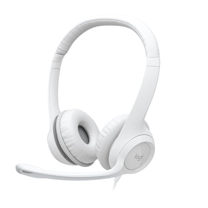 Logitech H390 Headset con Cable USB para PC/Laptop - Blanco