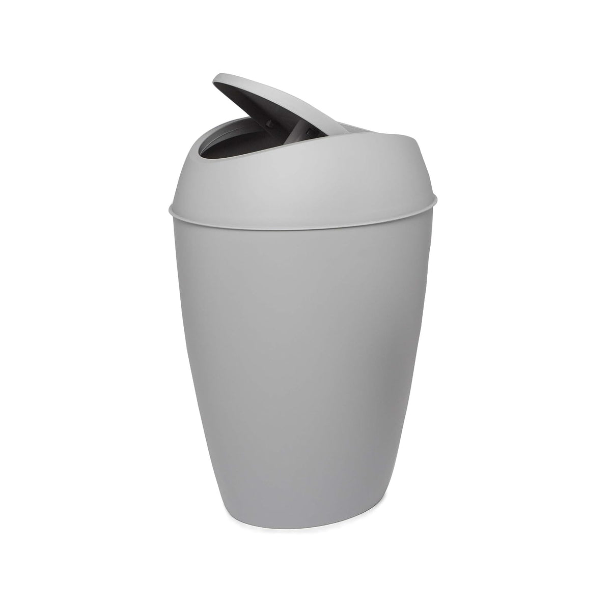 Umbra Bote de basura Twirla con tapa abatible 9L, gris
