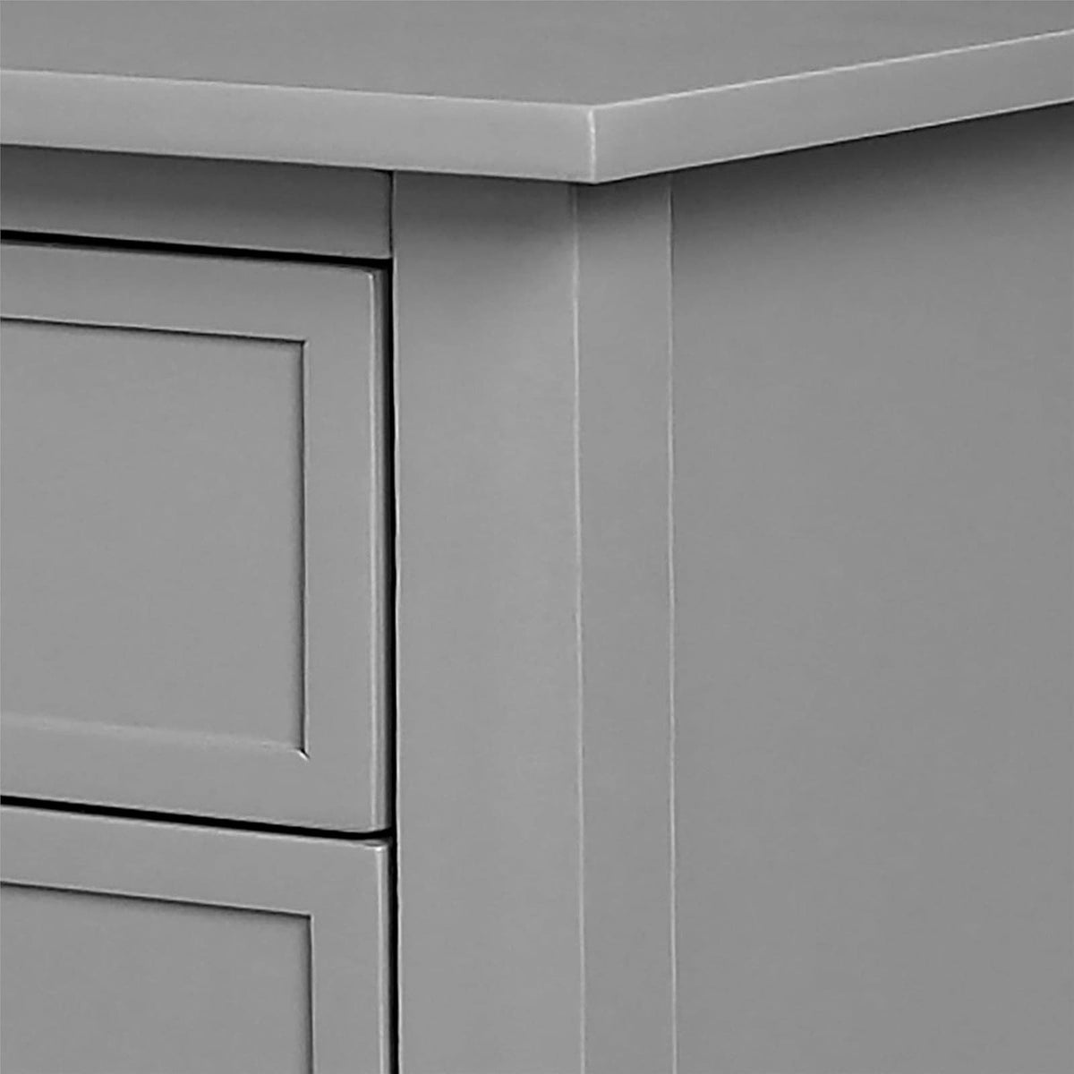 Ameriwood Home Franklin Accent Table with 2 Drawers, Gray