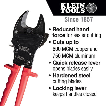 Klein Tools 63711 Cortacables con Mandíbula Abierta