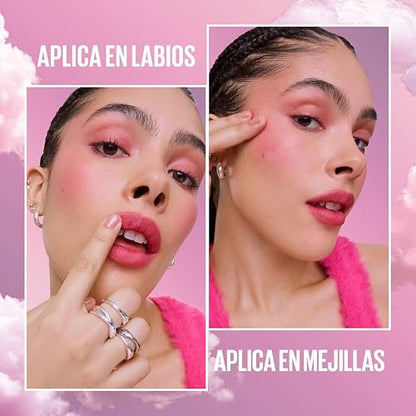 Maybelline Cloudtopia Blush para mejillas y labios,14H, tono rojo etéreo