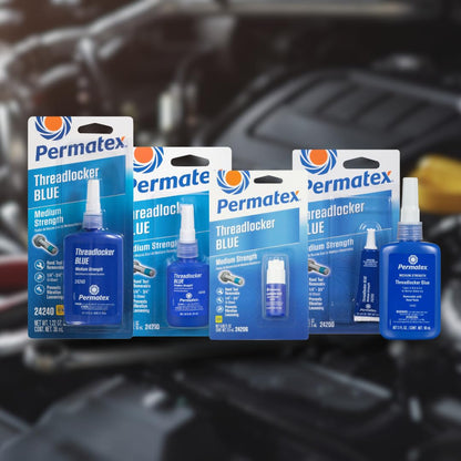 Permatex 24200 de Fuerza Media Azul, 6 ml, 6 ml, Azul, Paquete de 1