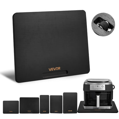 VEVOR - Deslizador para electrodomésticos, Mediano 13 x 16 Pulgadas, Bandeja Deslizante con Ruedas de Goma silenciosas y Mango Hueco, fácil de Limpiar, Bandeja rodante para cafetera, encimera de