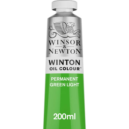 Winsor & Newton Winton Pintura de Óleo 200 ml - Verde (Permanent Green Light 483)