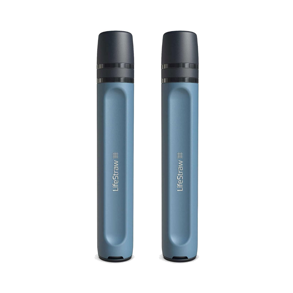 LifeStraw Peak Series - Paja de filtro de agua personal para filtración de respaldo, emergencia, supervivencia e hidratación ultraligera, azul montaña, paquete de 2