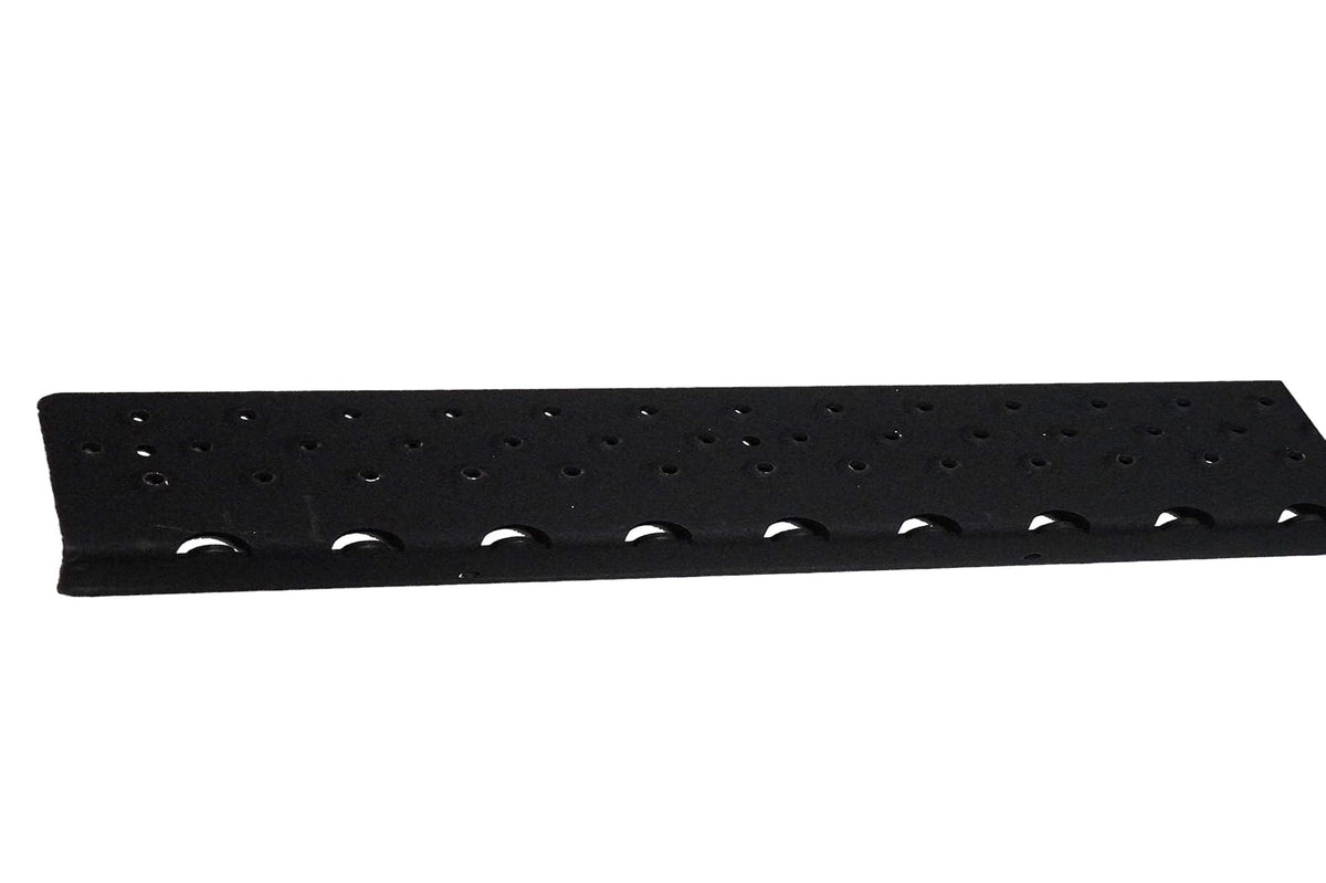Handi-Treads NSN122730BKB - Escurridor antideslizante de aluminio para escalera, con recubrimiento en polvo, negro, 7 x 76 cm con tornillos de madera a juego, 2.75 x 30 pulgadas