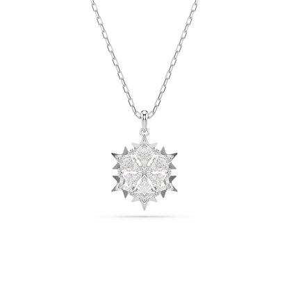 Swarovski Colgante Magic, Copo de nieve, Blanco, Baño de rodio - Colgante mágico - Blanco