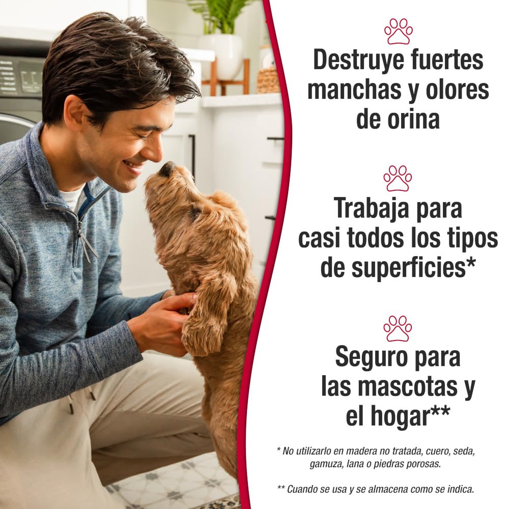 Nature's Miracle - Urine Destroyer Plus for Dogs, Pour, For Severe Dog Urine Stains, Enzymatic Formula, 1 Gal/ 128 fl oz