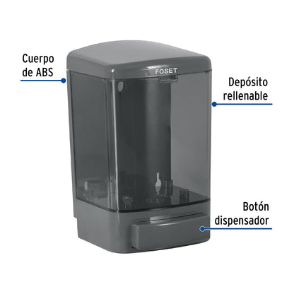 Foset Dosificador p/jabón líquido, Humo, Basic