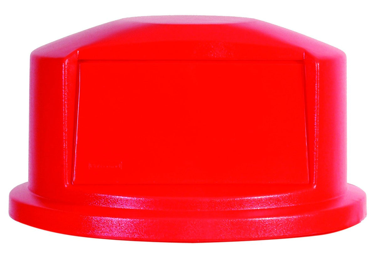 Rubbermaid Commercial Products BRUTE® – Tapa Domo con Ventilación para Contenedor, Puerta de Cierre Automático que Mantiene Alejados Olores e Insectos, Capacidad de 121 L, Rojo FG263788RED