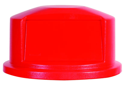Rubbermaid Commercial Products BRUTE® – Tapa Domo con Ventilación para Contenedor, Puerta de Cierre Automático que Mantiene Alejados Olores e Insectos, Capacidad de 121 L, Rojo FG263788RED