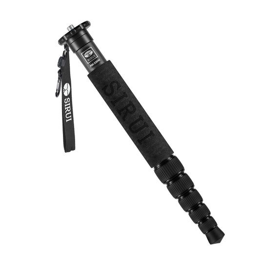 Sirui 61.4" Monopié Fotográfico de Cámara, Monopié de Video de Fibra de Carbono, Carga Máxima de 10kg para Cámaras, DSLR, Videocámara - AM-326M