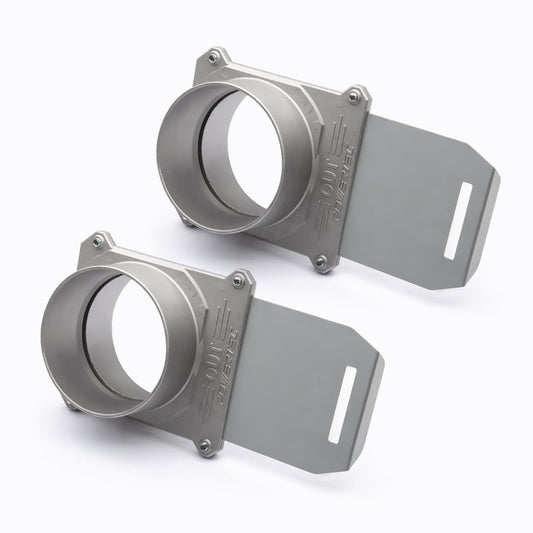 POWERTEC 70326-P2 Blast Gate 4 pulgadas, con sello antiobstrucción y fugas de aire para la recogida de polvo, 2 unidades
