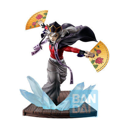 Bandai Spirits - Ichibansho, Demon Slayer, Estatuilla, 15 cm (6") | Dos abanicos con motivo de loto, base de cristales translúcidos, capa en movimiento, escultura dinámica, coleccionista adulto