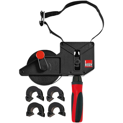 BESSEY VAS-23+2K-CB, abrazadera de correa de ángulo variable de 25 pies con 4 clips