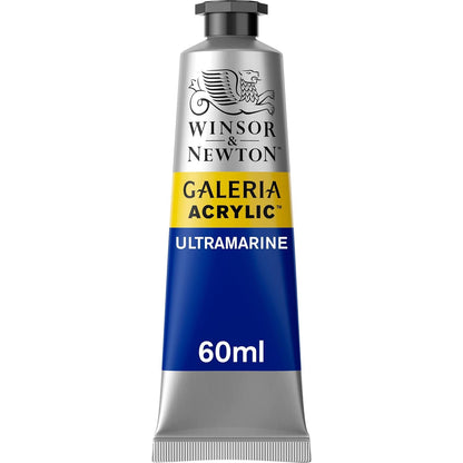 Winsor & Newton Galeria Pintura Acrílica, Tubo de 60 ml - Azul (Ultramarine 660) - Tubo de 60 ml