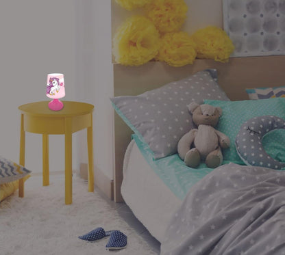 Lexibook, Unicornio, Mini Lámpara de Mesita de Noche Inalámbrica y Luz Nocturna, MLT10UNI