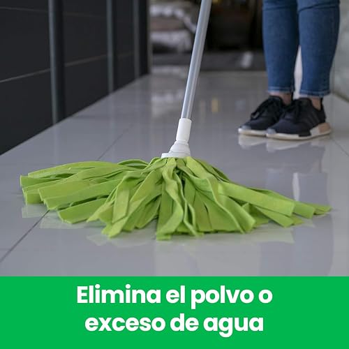 Scotch-Brite 3M Trapeador Absorbente Extra Largo para Todo Tipo de Pisos | Ideal para pisos cerámicos, mármol y madera, Alta absorción, Secado rápido, Uso húmedo o en seco, Previene malos olores