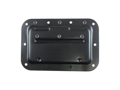 Reliable Hardware Company RH-0511BK-A Mango empotrable con resorte medio, 10 agujeros, negro