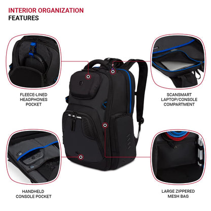 SwissGear Mochila para portátil de juegos con USB