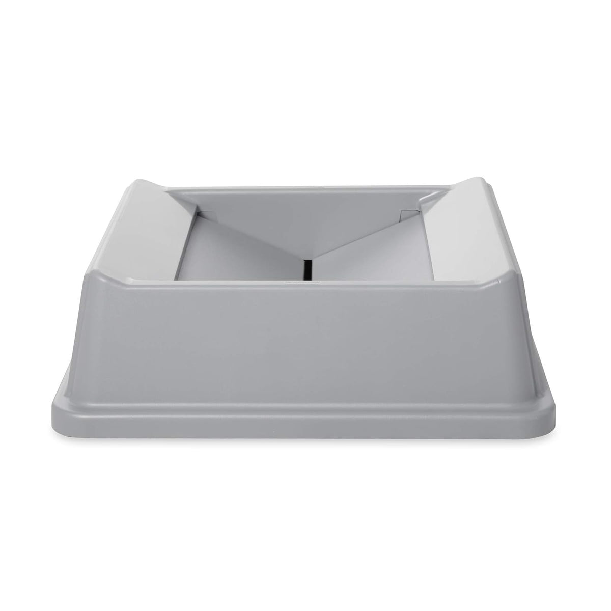 Rubbermaid Commercial Products - Contenedor intocable, tapa de papelero/papelera, gris, tapa cuadrada oscilante, compatible con contenedores cuadrados intocables de 35/50 galones
