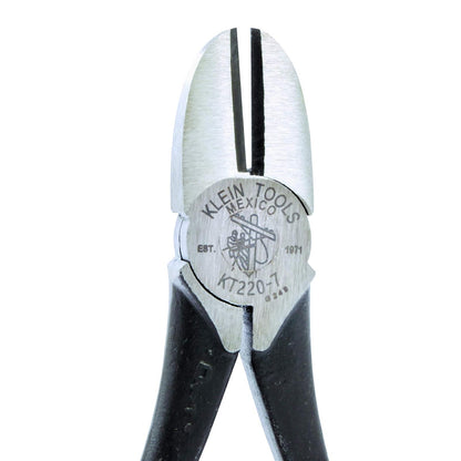 KLEIN TOOLS KT220-7 | Pinza De Corte Diagonal | 7" | Cortes Precisos | Pinzas de corte de 7" con filos biselados para cortar alambre de forma limpia, con agarre cómodo y firme para uso diario.