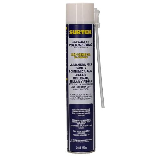 Surtek 113522 Espuma de Poliuretano Uso General, 750 ml