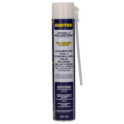 Surtek 113522 Espuma de Poliuretano Uso General, 750 ml