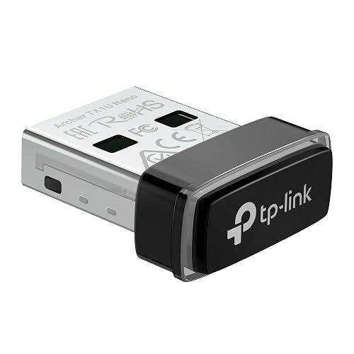 TP-Link Adaptador USB WiFi Nano Archer TX1U Nano - WiFi 6 AX300 - hasta 287 Mbps - MU-MIMO - Compatible con Windows y Linux - Diseño Ultracompacto - Fácil Instalación