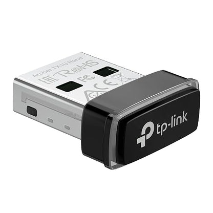 TP-Link Adaptador USB WiFi Nano Archer TX1U Nano - WiFi 6 AX300 - hasta 287 Mbps - MU-MIMO - Compatible con Windows y Linux - Diseño Ultracompacto - Fácil Instalación
