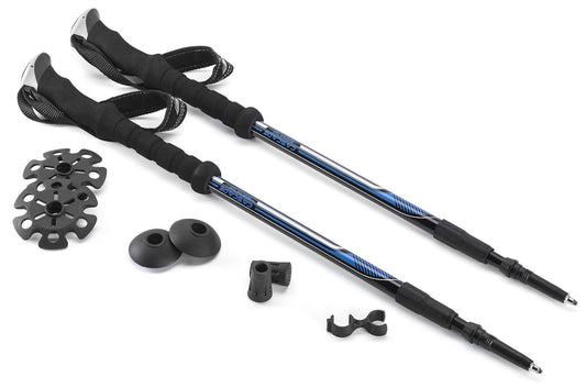 Cascade Mountain Tech Bastones de Senderismo Twist Lock – Ligeros con antigolpes para Caminar y Senderismo