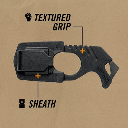 Gerber Gear - Cortador de correa para engranaje, color café coyote [30-000132], tamaño de bolsillo de 5 x 2.5 x 1 pulgadas