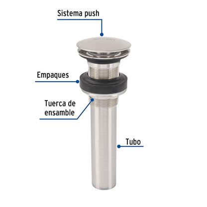 Foset CE-226SN Contra, sin rebosadero, hongo, satín