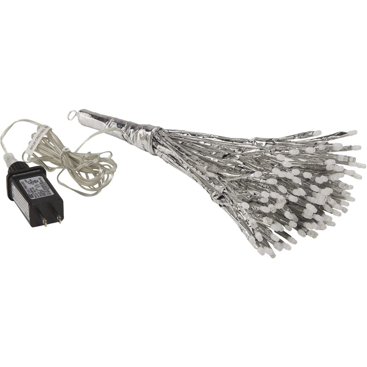 Alpine Corporation 16" H Indoor Holiday 3D Snowflake Hanging Ornament with LED Lights, Silver