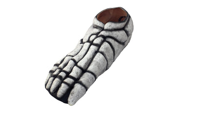 Ghoulish Prodcutions Skeleton Feet (White) Accesorio de Pies de Esqueleto, Complemento para Zapatos para Disfraz de Calaca Divertido Ideal para Halloween y Día de Muertos