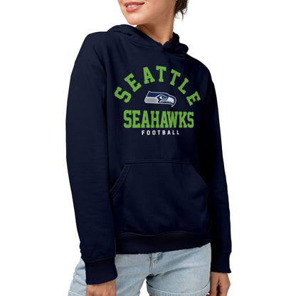 Junk Food Seattle Seahawks NFL Classic Team Logo Sudadera con Capucha Sudadera con Capucha Unisex Adulto