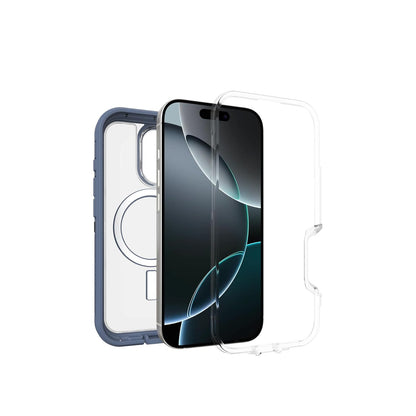 OtterBox - Funda Transparente para iPhone 16 Pro Defender Series XT, Color Azul