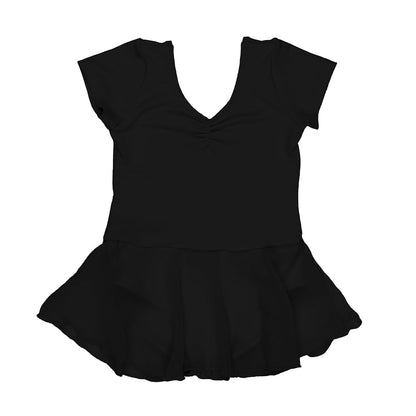 Danzinatta Leotardo con Falda de Ballet para Niña - Negro - 8