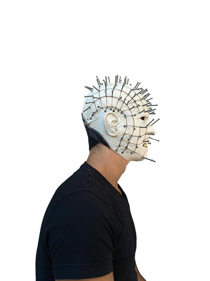 Ghoulish Productions Men's Monster Horror Hellraiser III Pinhead Mask Halloween Costume Accessory