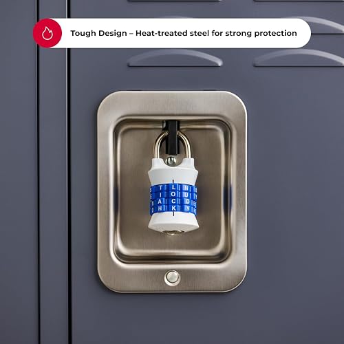 Master Lock 1535DWD Candado de Combinación con Letras para Recordar Fácilmente
